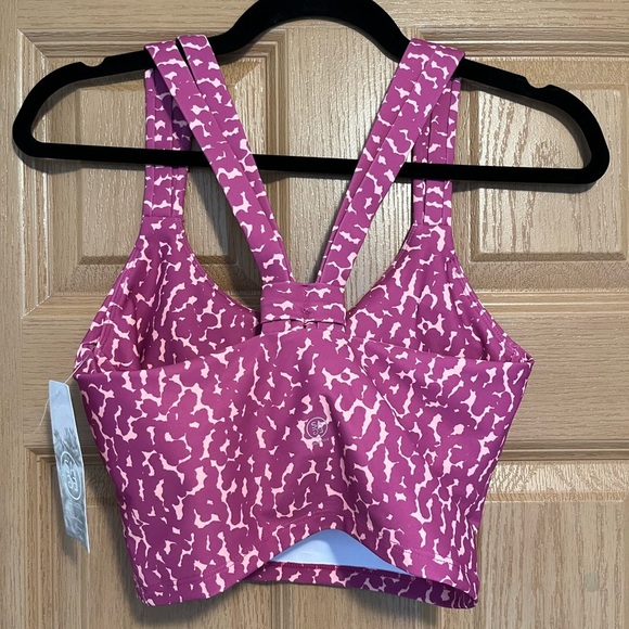 Sage Collective Activewear Set in Rain Spot Purple Orchard NWT Small Bra& Shorts - Picture 12 of 13